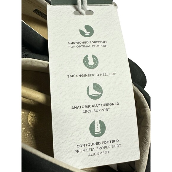 NEW Revitalign Womens Sz 5.5 Ridgeway Picasso Black Leather Slip On Comfort Shoe - Picture 10 of 11